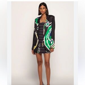 SAAKSHA & KINNI Black Paisely Blazer